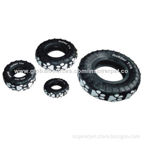 Tyre Tread Dog Chew Toy, Hard-wearing Rubber